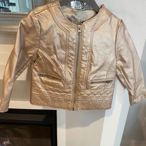 Gold Zip Up Jacket